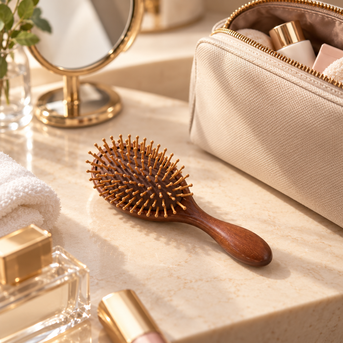 Cepillo Compacto para Cabello