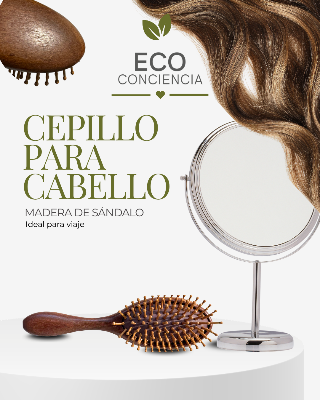 Cepillo Compacto para Cabello