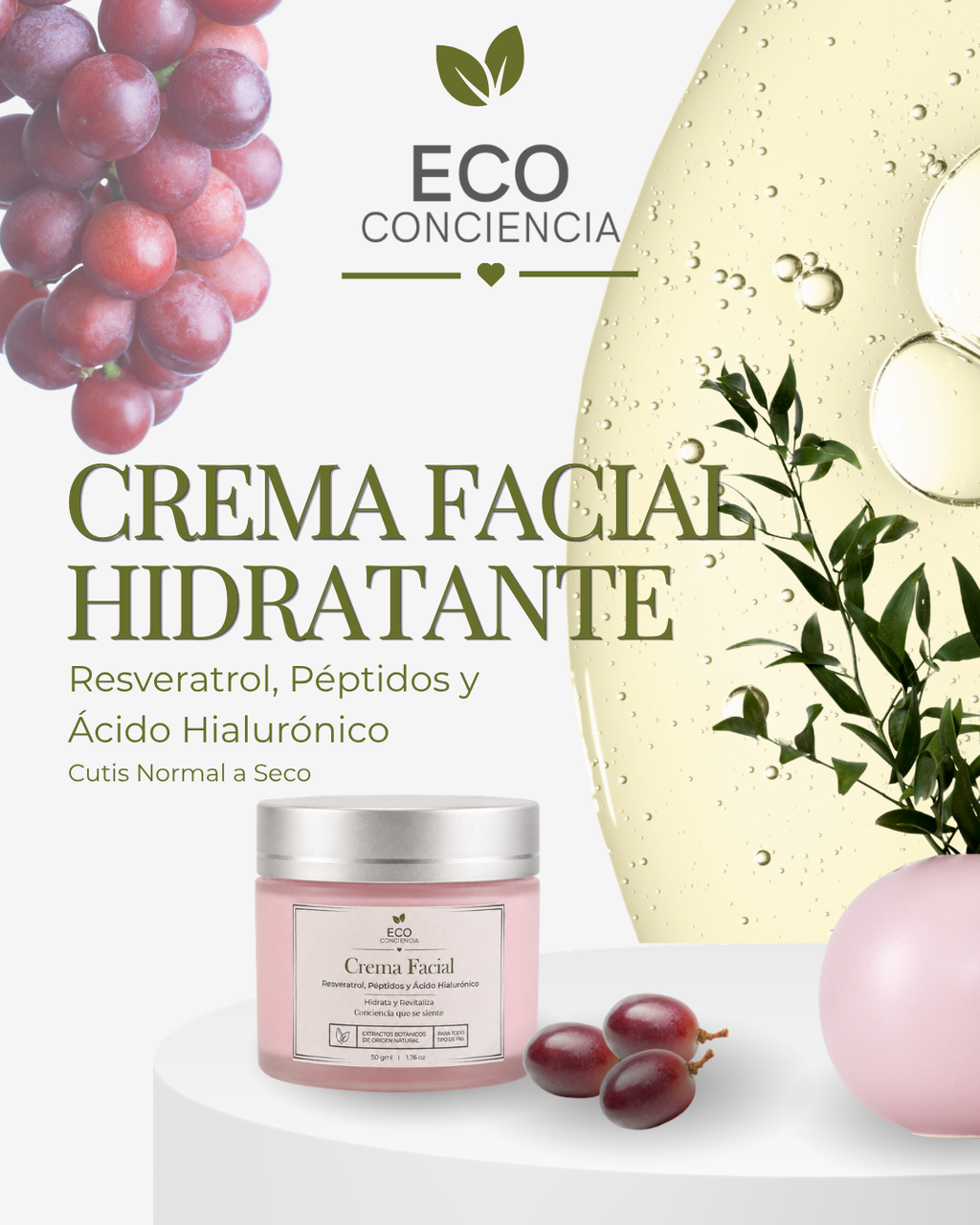 Crema Facial Hidratante Día o Noche