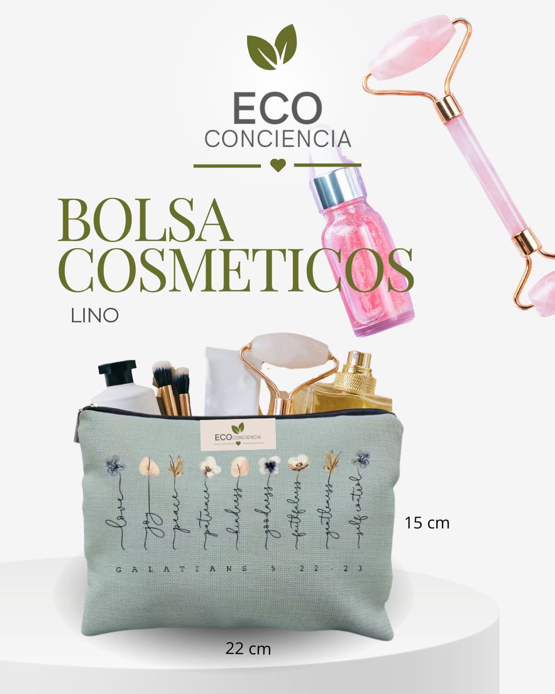 Cosmetiquera lino eco conciencia