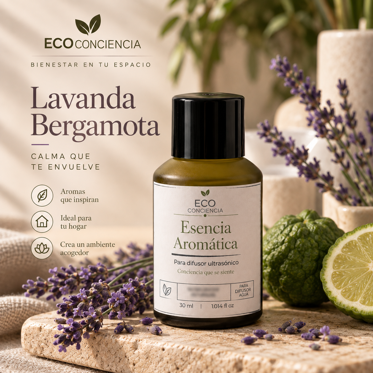 Esencia Aromática Lavanda Bergamota