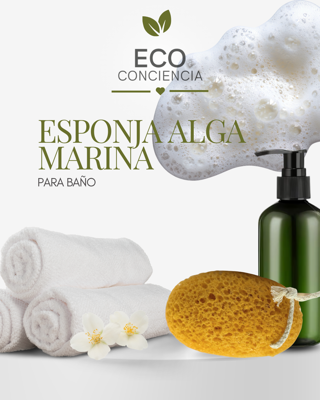 Esponja Alga Marina para Baño