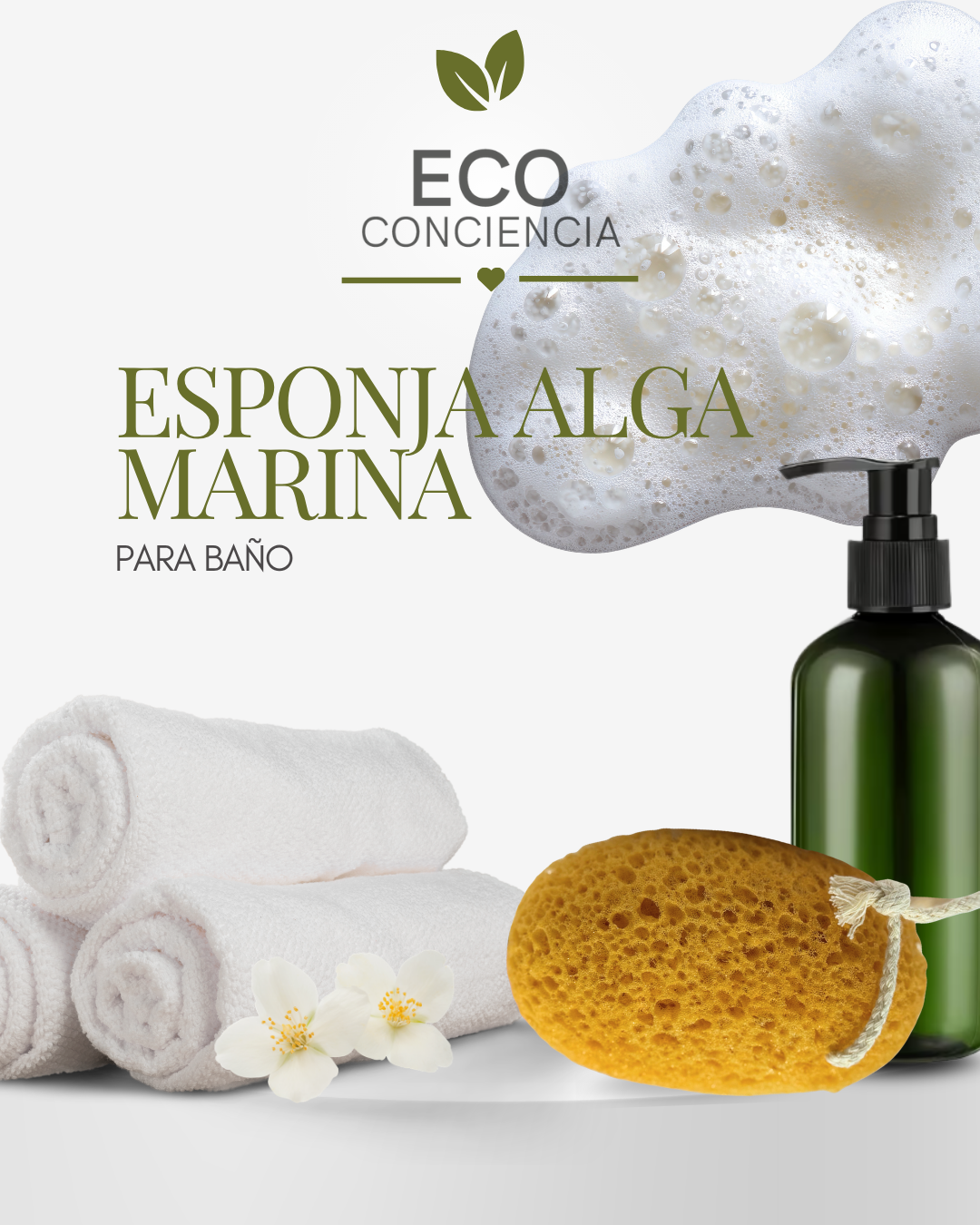 Esponja Alga Marina para Baño
