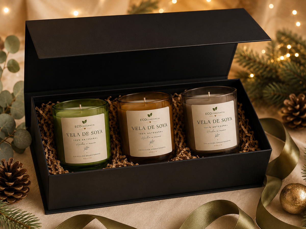 Colección 3 Velas Aromáticas de Regalo