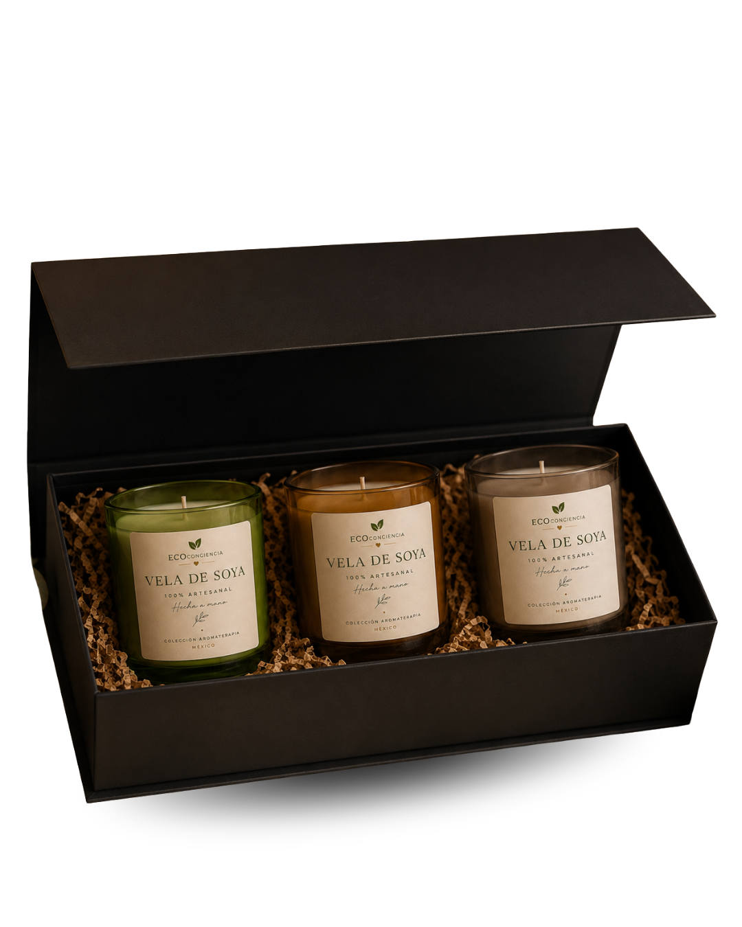 Colección 3 Velas Aromáticas de Regalo