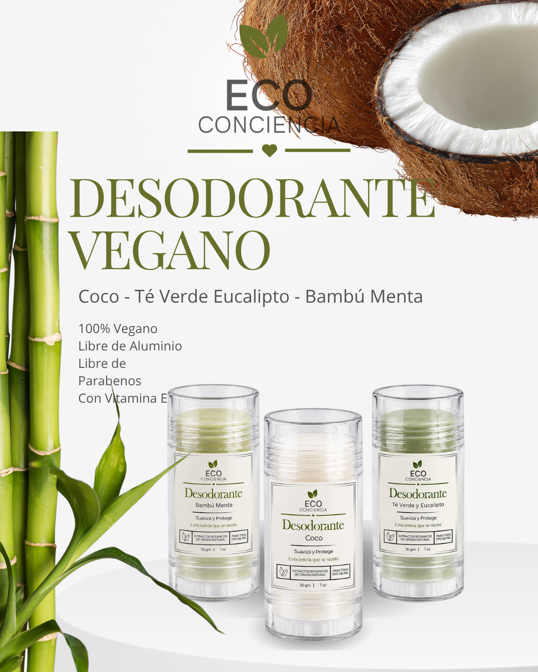 Desodorantes Veganos Eco Conciencia
